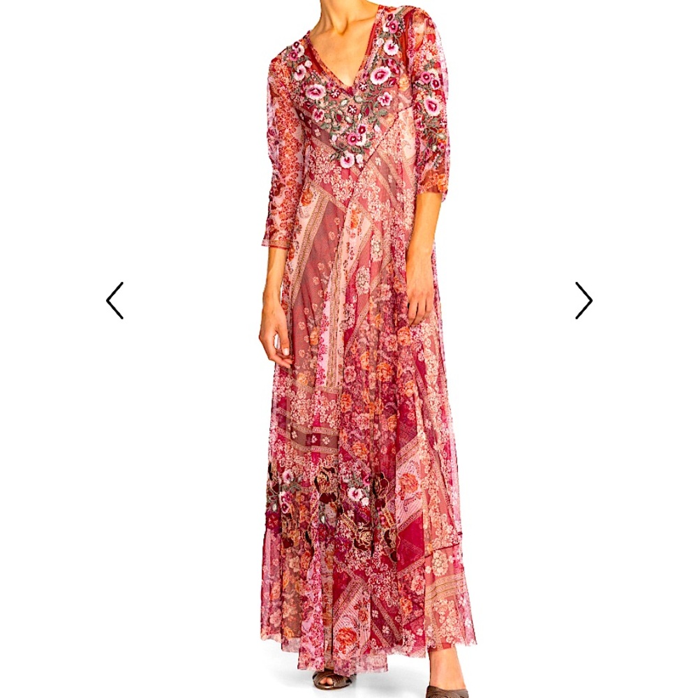 Johnny Was Mesh Cottagecore dress - S, NWT